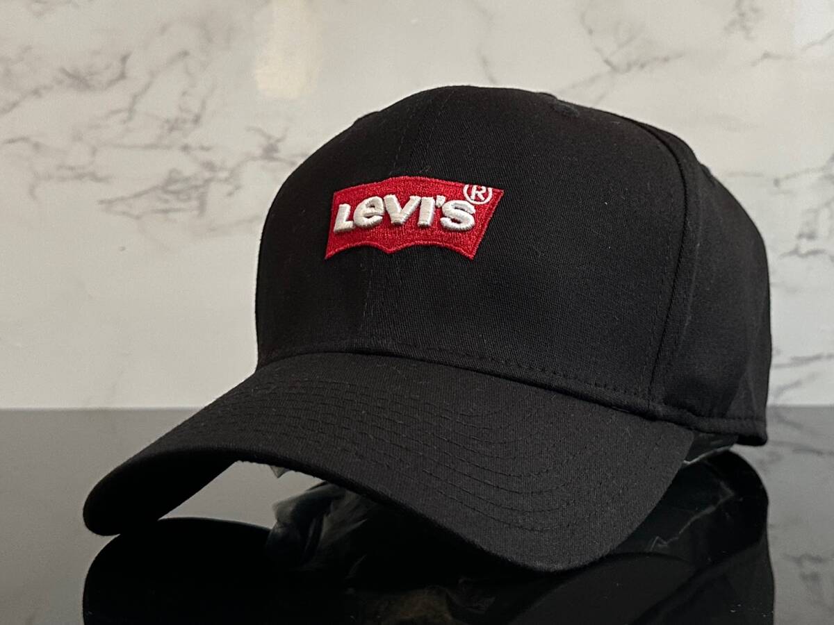 【未使用品】259KD クール★LEVI'S リーバイス キャップ 帽子 CAP クールなブラックのコットン素材にレッドタブ！《FREEサイズ》_画像3