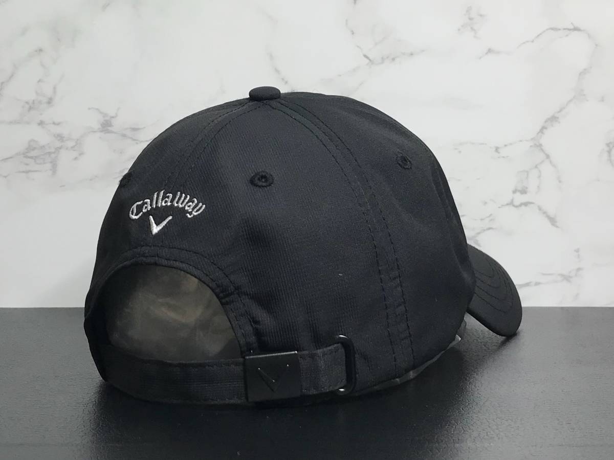 【未使用品】59C クール★Callaway Golf キャロウェイ ゴルフ キャップ 帽子 CAP クールなブラックのポリエステル素材！《FREEサイズ》_画像6