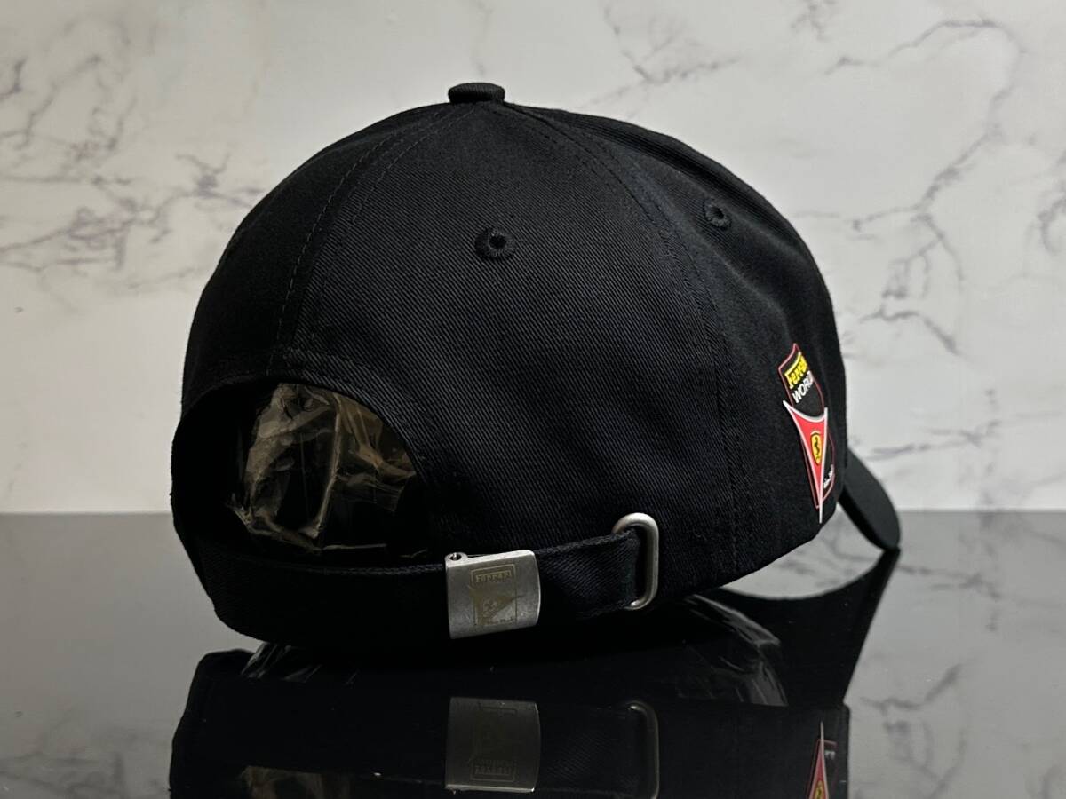【未使用品】225KC 上品★Ferrari フェラーリ キャップ 帽子 CAP 上品で高級感のあるデザインでブラックのコットン素材♪《FREEサイズ》_画像5