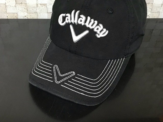 【未使用品】72D クール★Callaway Golf キャロウェイ ゴルフ キャップ 帽子 CAP クールなブラックのコットン素材！《FREEサイズ》の画像5
