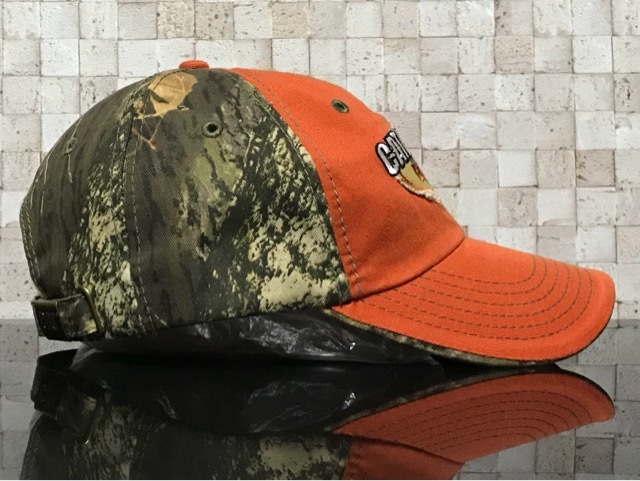 【未使用品】164E★CATERPILLAR Est.1925 キャタピラー キャップ 帽子 CAP クールなオレンジとウット系迷彩柄 コットン素材《FREEサイズ》_画像3