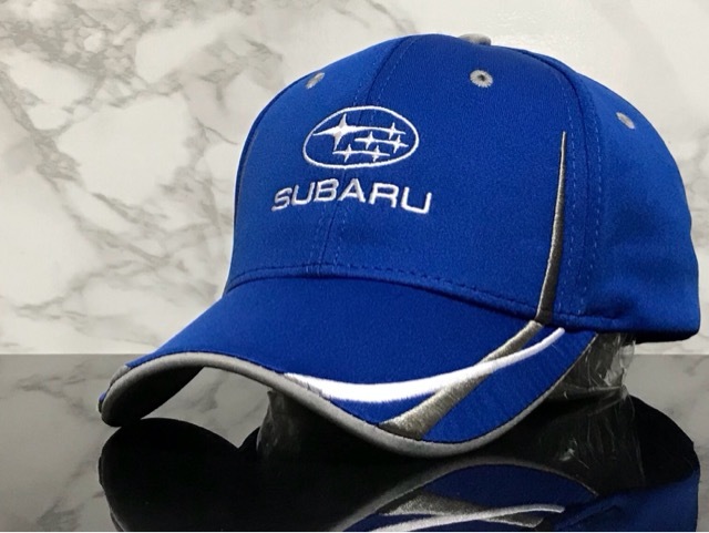 [ unused goods ]56E stylish *SUBARU Subaru racing cap hat hard-to-find! polyester flexible material! XV*LEVORG*LEGACY{FREE size }