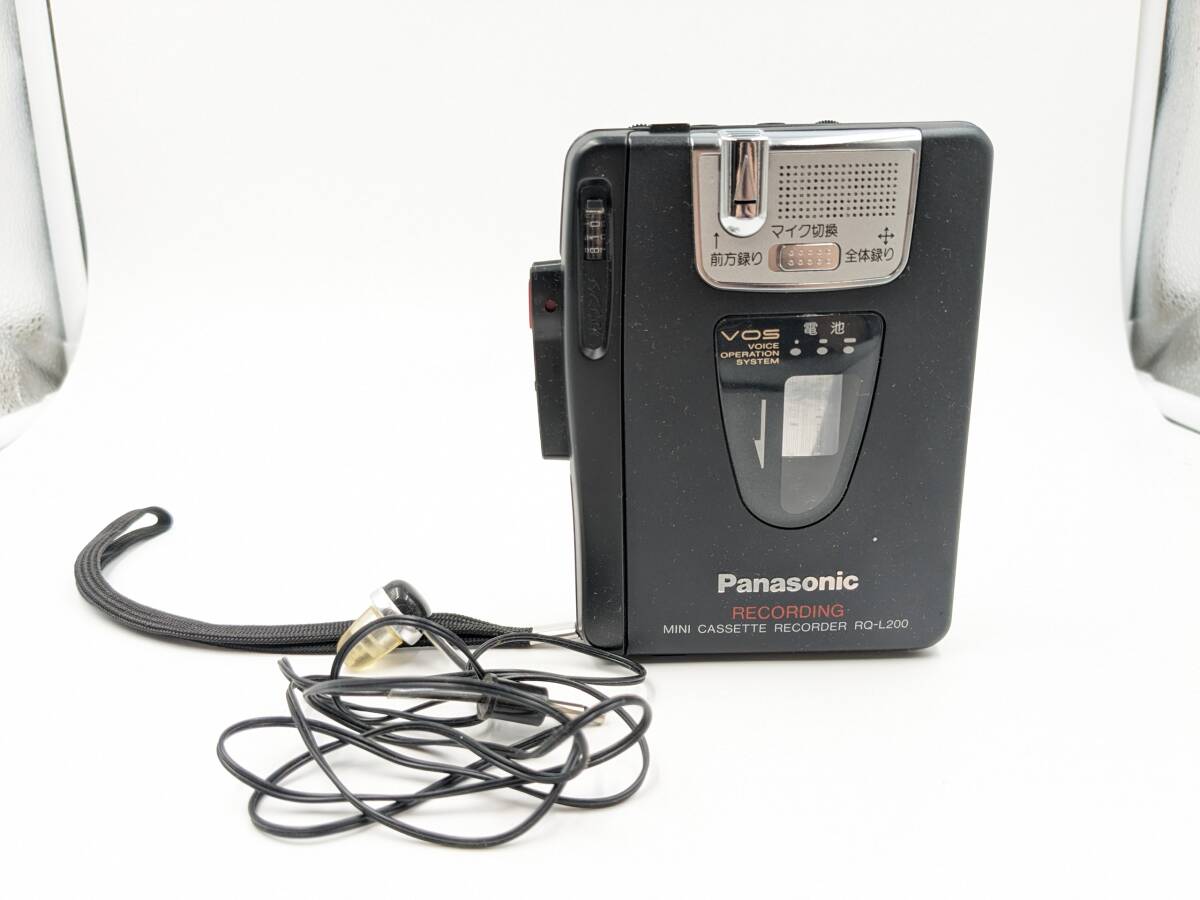 500 иен ~[ работоспособность не проверялась ]Panasonic Panasonic RQ-L200-K портативный кассетная магнитола коробка / есть инструкция по эксплуатации * звуковая аппаратура запись видеозапись текущее состояние товар б/у 