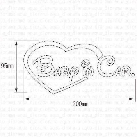 ベビーインカー/BABY IN CAR:ハートロゴデザイン/PK karinの画像2