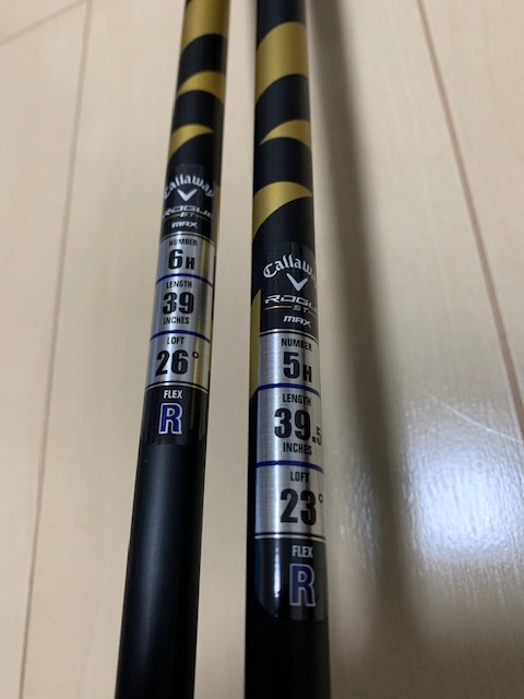 新品未使用　キャロウェイ　ローグ ST MAX 　UT　5H/23°　6H/26°　ベンタス 5　ＦＬＥＸ－Ｒ　　2本セット_画像6