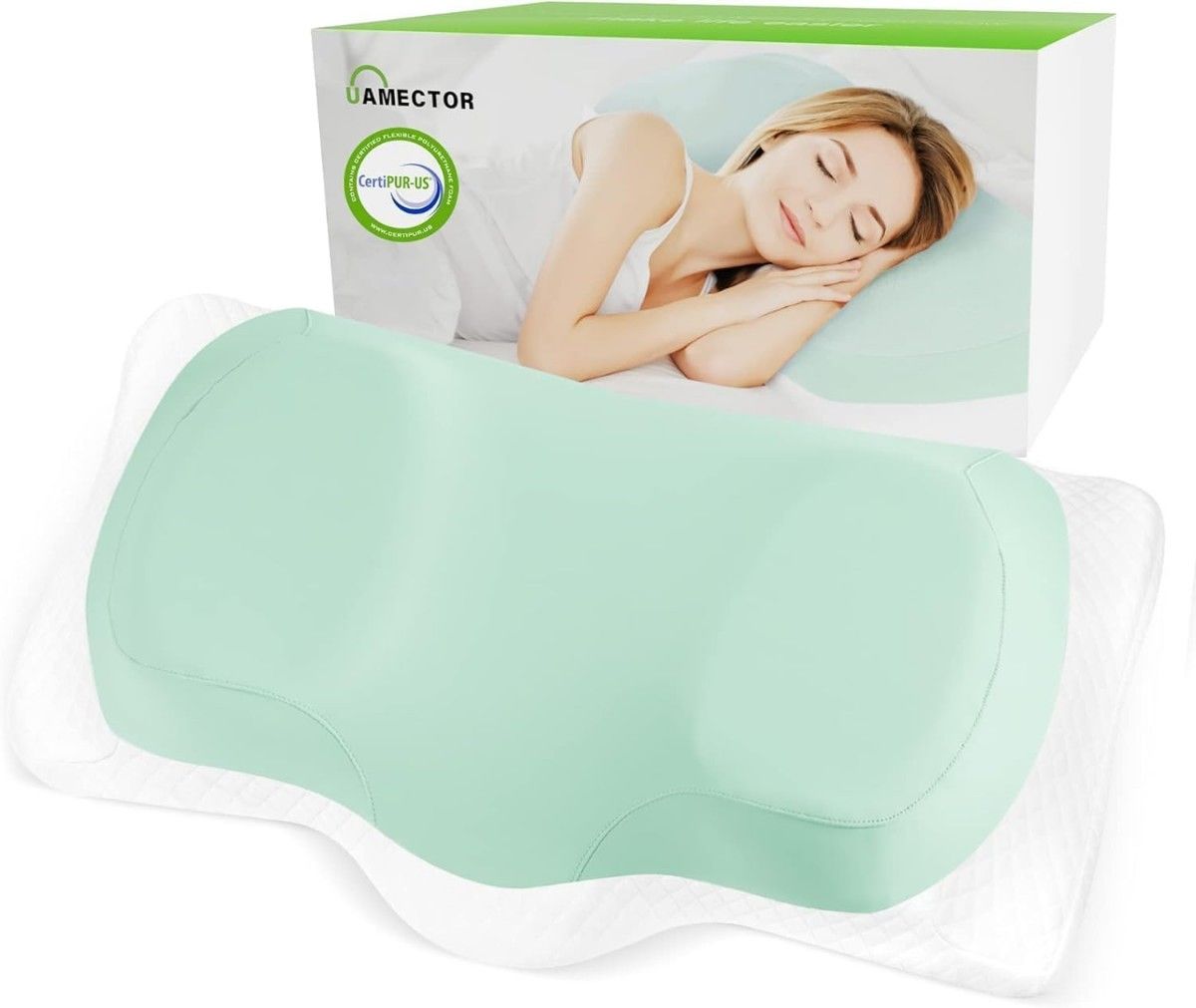 枕 低反発枕 首が痛くならない まくら 安眠枕 横向き寝 快眠枕 2層デザイン