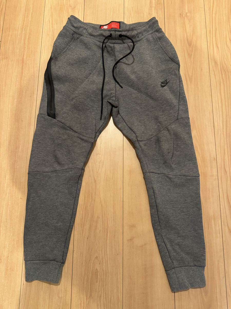 NIKE TECH FLEECE JOGGER PANTS　ナイキテックフリース　ジョガーパンツ　人気モデル　グレー　メンズ　Sサイズ　止水ジッパー　正規品_画像1