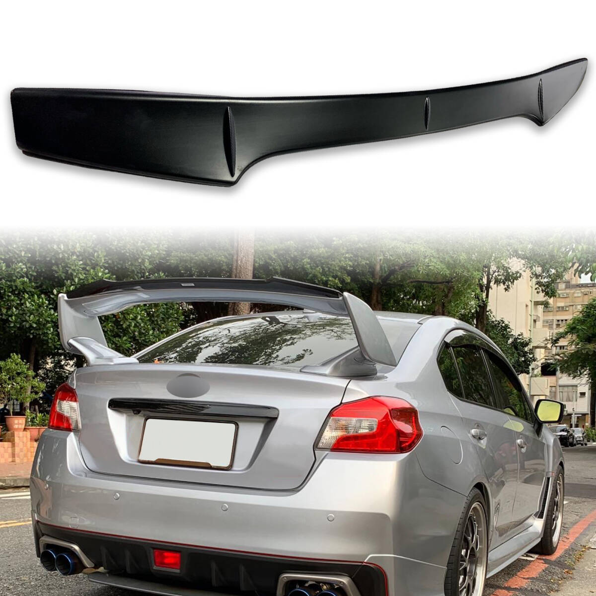 新品 未塗装 スバル用 WRX Sti S4 VA型 純正スポイラー用 リア テールスポイラー 2014-2020 TS-51116_画像1