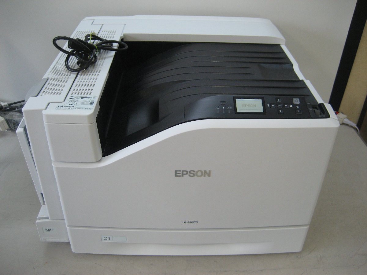 EPSON◎A3 カラーレーザープリンター◎LP-S9070◎印刷枚数　4086枚◎シアン・イエローの交換時期 K3076_画像1