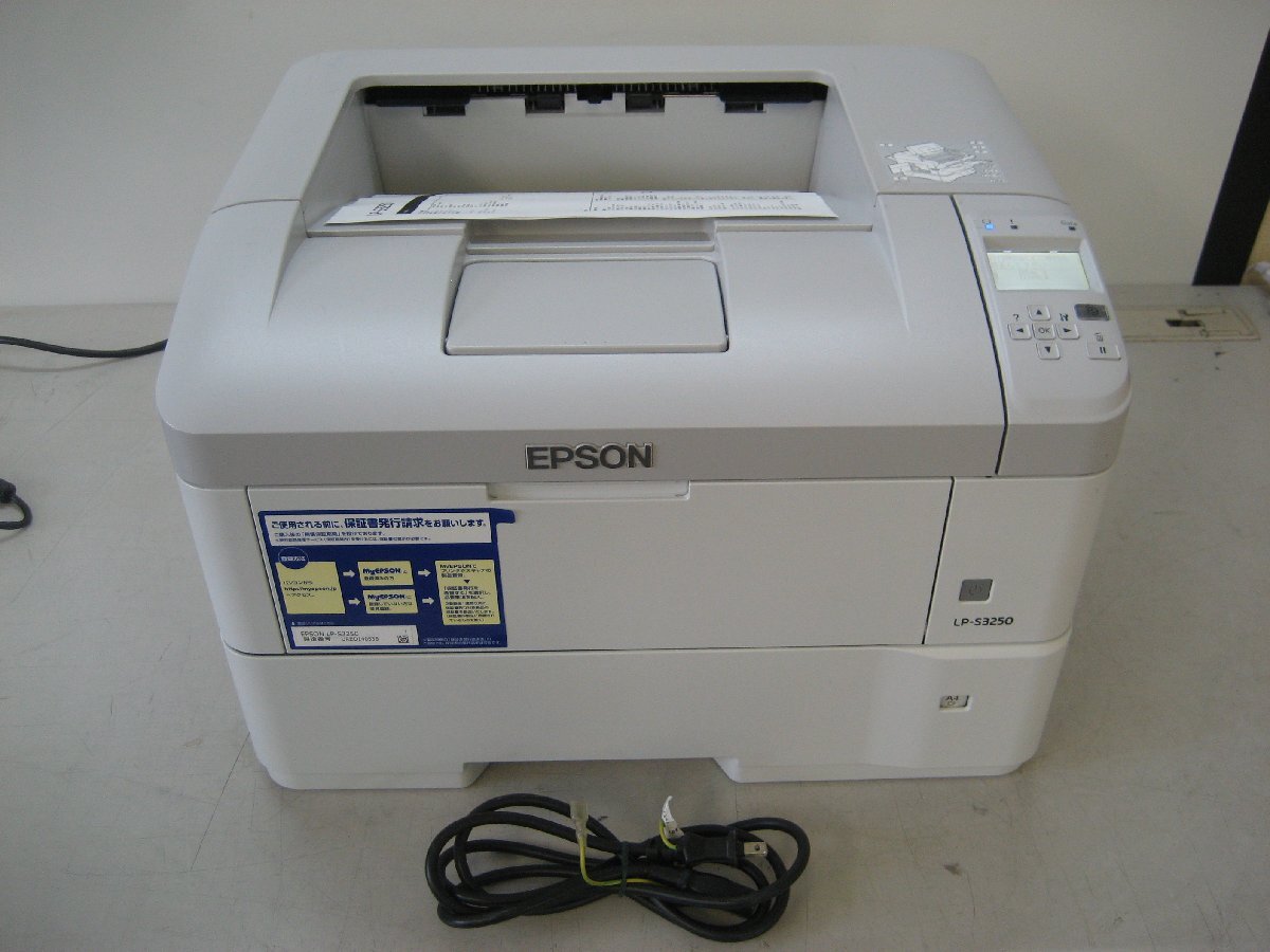 EPSON◎A3対応モノクロレーザービームプリンター◎LP-S3250◎印刷枚数 3767枚　K3097_画像1