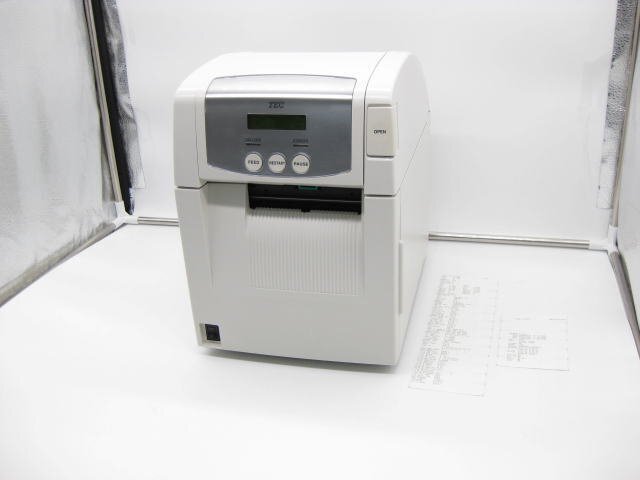 ◇TEC/東芝テック◇バーコードプリンター◇B-SA4TP-TS15-R◇LAN・USB・パラレル◇ラベルプリンタ◇カッター無◇印字良好◇現状渡し◇T0207の画像1