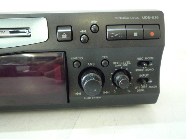 ☆ソニー／SONY☆Mini Disc Deck☆MDS-S39☆MDデッキ☆リモコン欠品☆現状渡し h06590_画像4