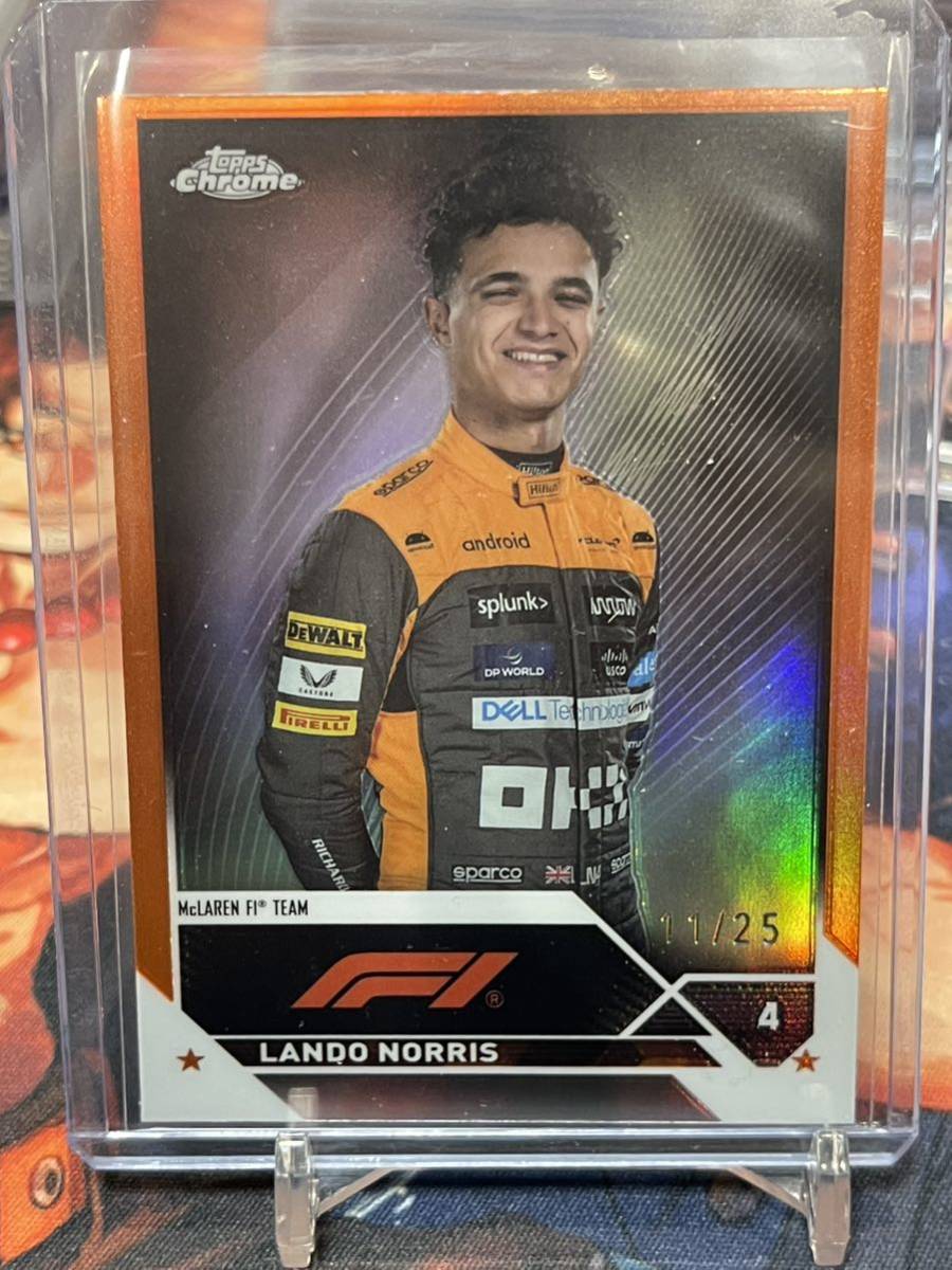 2023 Topps Chrome Formula 1 RANDO NORRIS Orange ref /25 ランド ノリス SP F1 portrait_画像1
