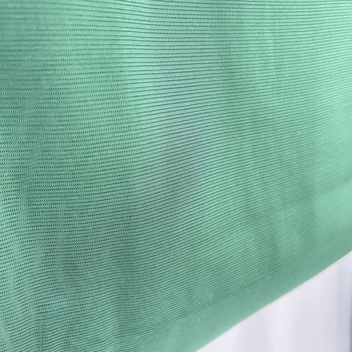 ●きもの翠● 珍品 美品 緑色 単衣 絽 シンプル 色無地 身丈160.5cm 和装 和服 着物 正絹 #Y980_画像10