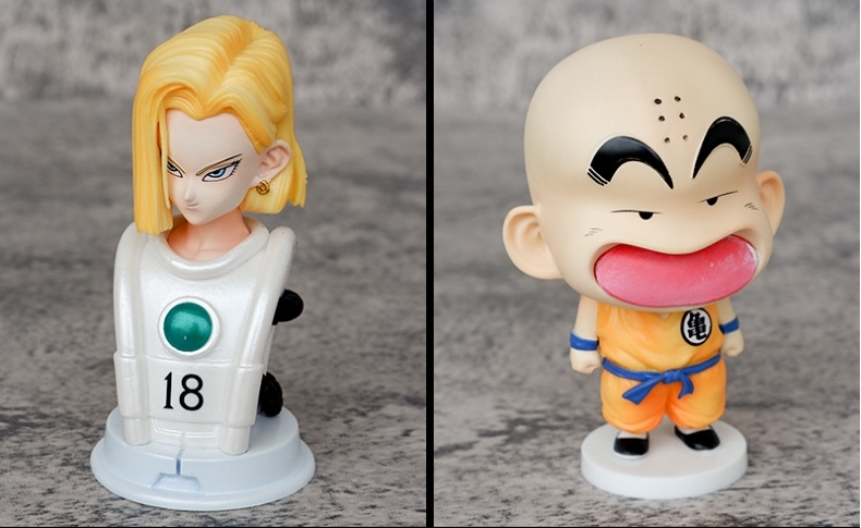 ドラゴンボール 【人造人間18号 クリリン】 "海外限定 レア" 27cm フィギュア 箱無し DRAGON BALL_画像3