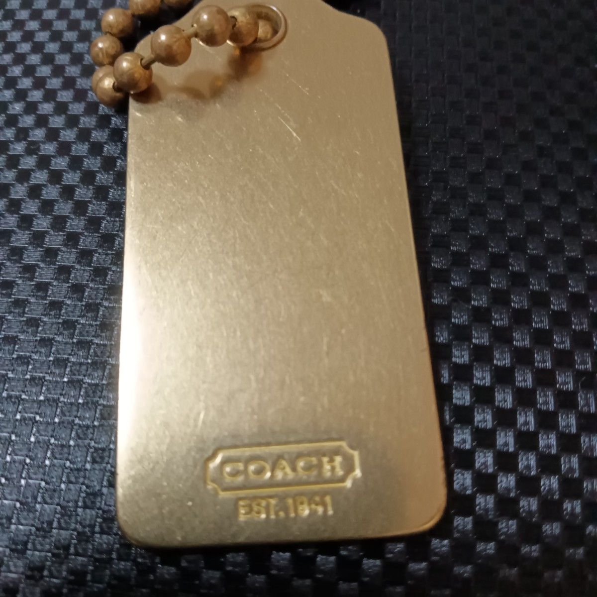 コーチ　coach キーホルダー　ゴールドプレート