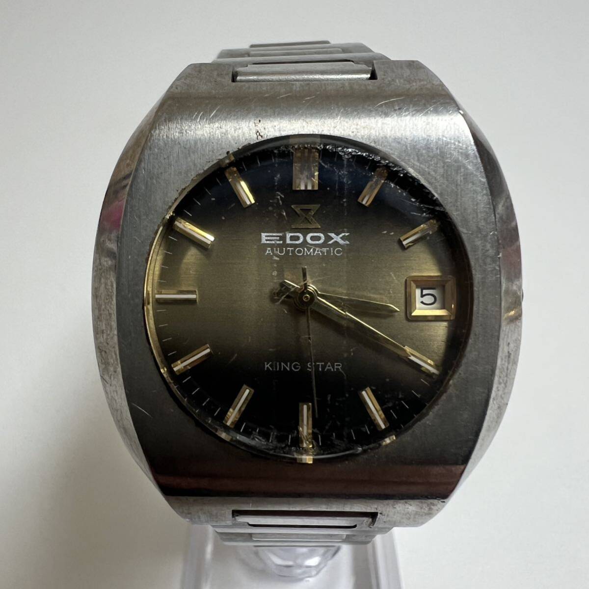 EDOX エドックス KING STAR キングスター 自動巻き オートマチック 200251 腕時計 アンティークの画像2