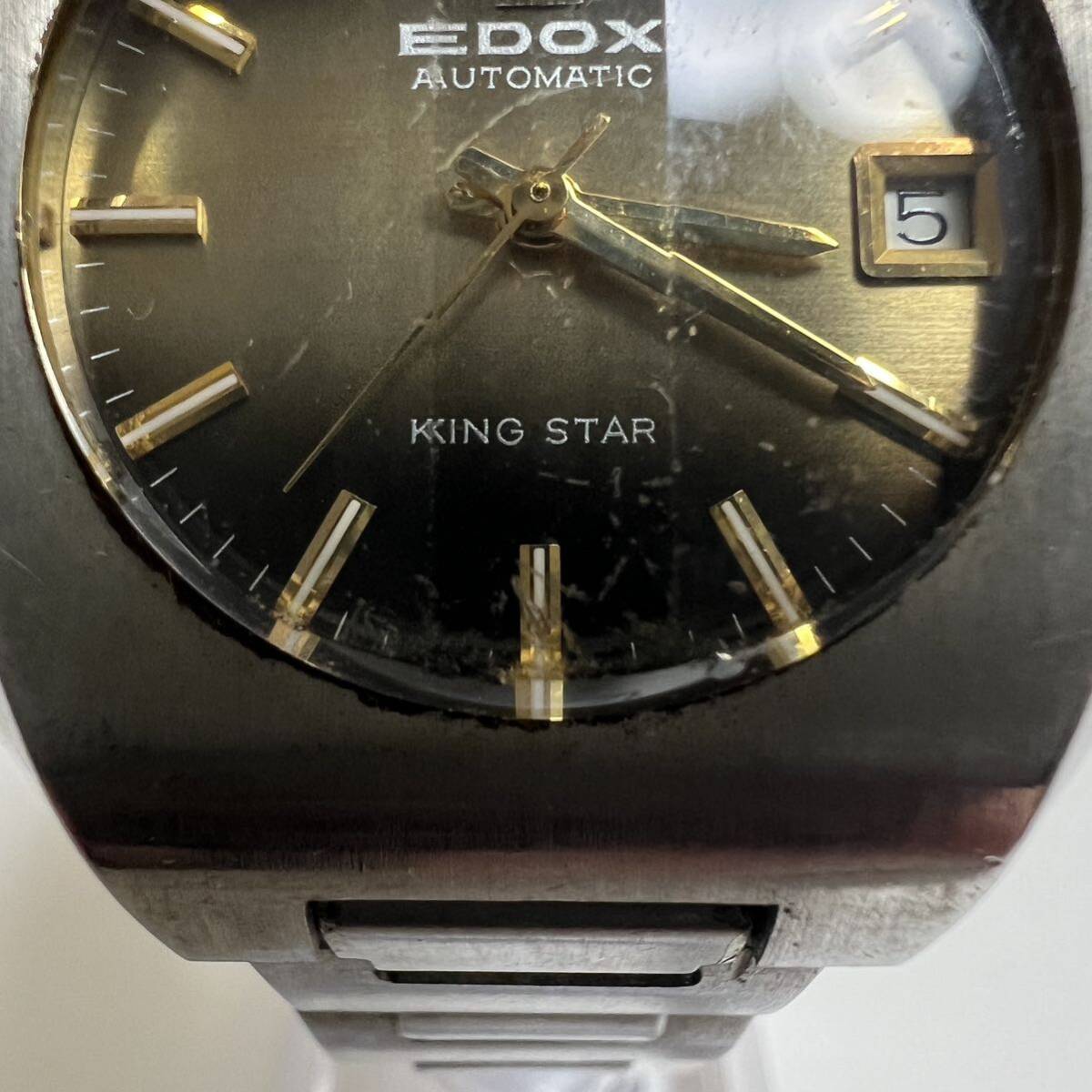 EDOX エドックス KING STAR キングスター 自動巻き オートマチック 200251 腕時計 アンティークの画像4
