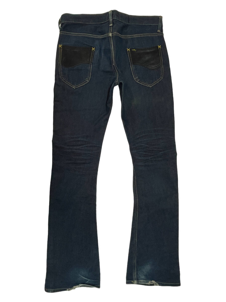 LEE × AKM 95719  размер  M ( около 85cm W33 соответствует  )  ботинки ...  изменение   кожа   карман   мужской   Denim   брюки    джинсы  