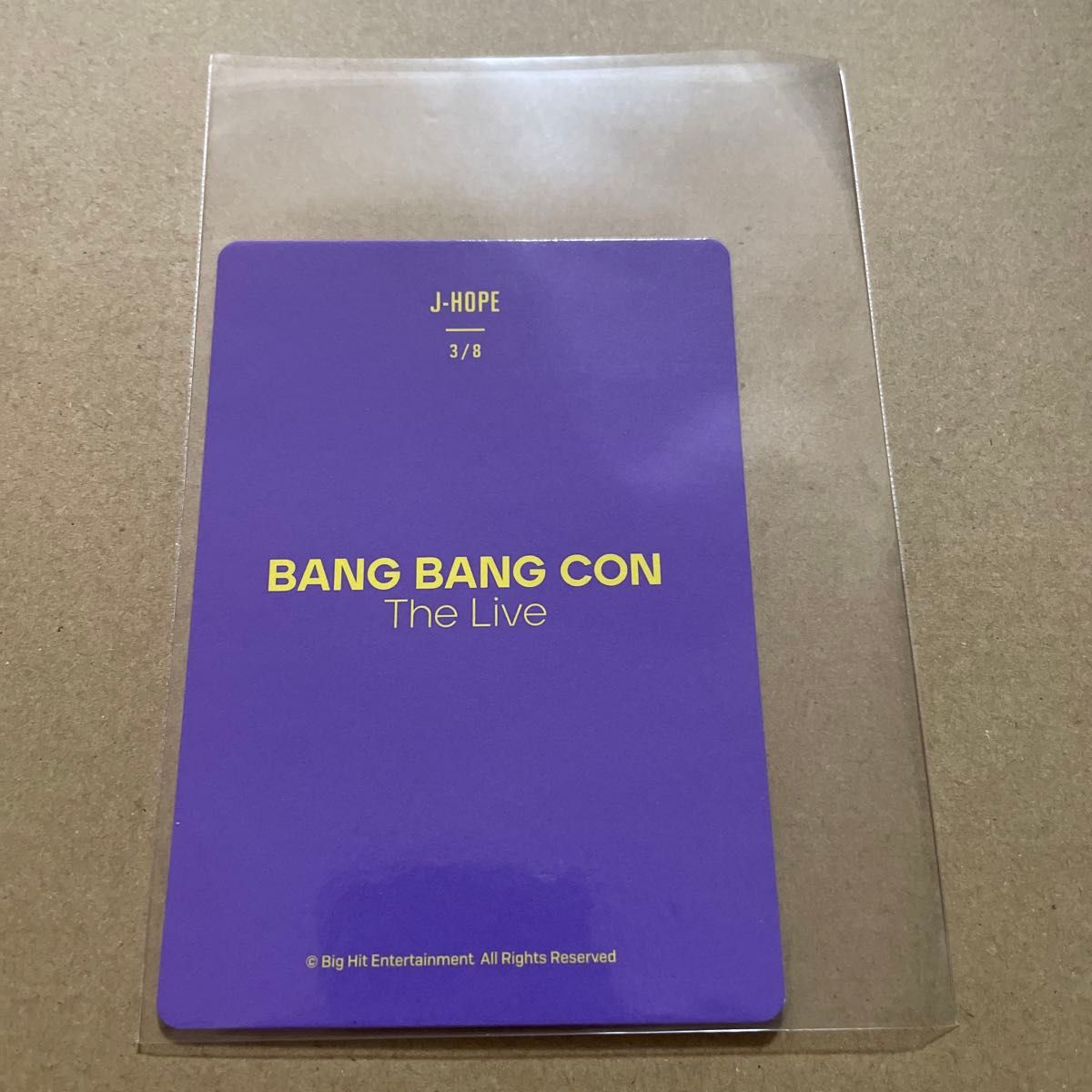 BTS トレカ　正規品　バンバンコン　jhope ホビ　bang bang com