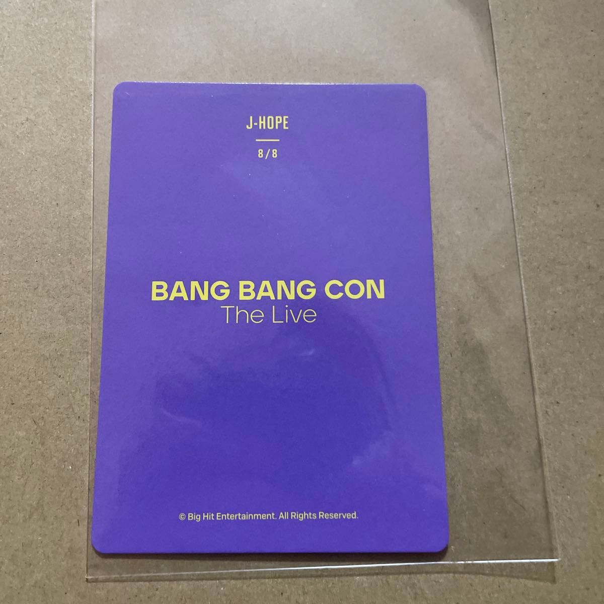 BTS トレカ　正規品　バンバンコン　jhope ホビ　bang bang com