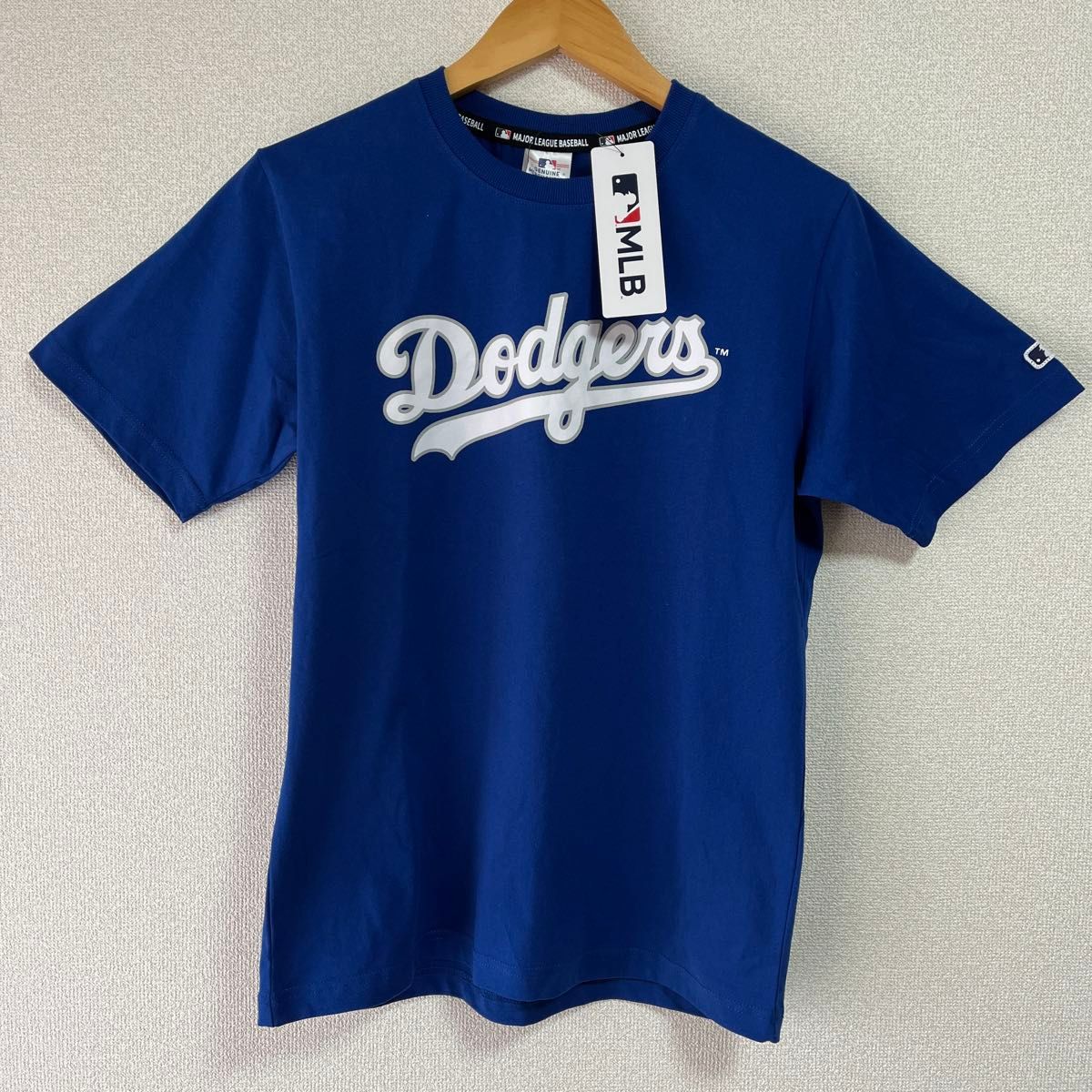 新品　MLB ドジャース　 Tシャツ　 Dodgers ロゴ　ブルー　Lサイズ