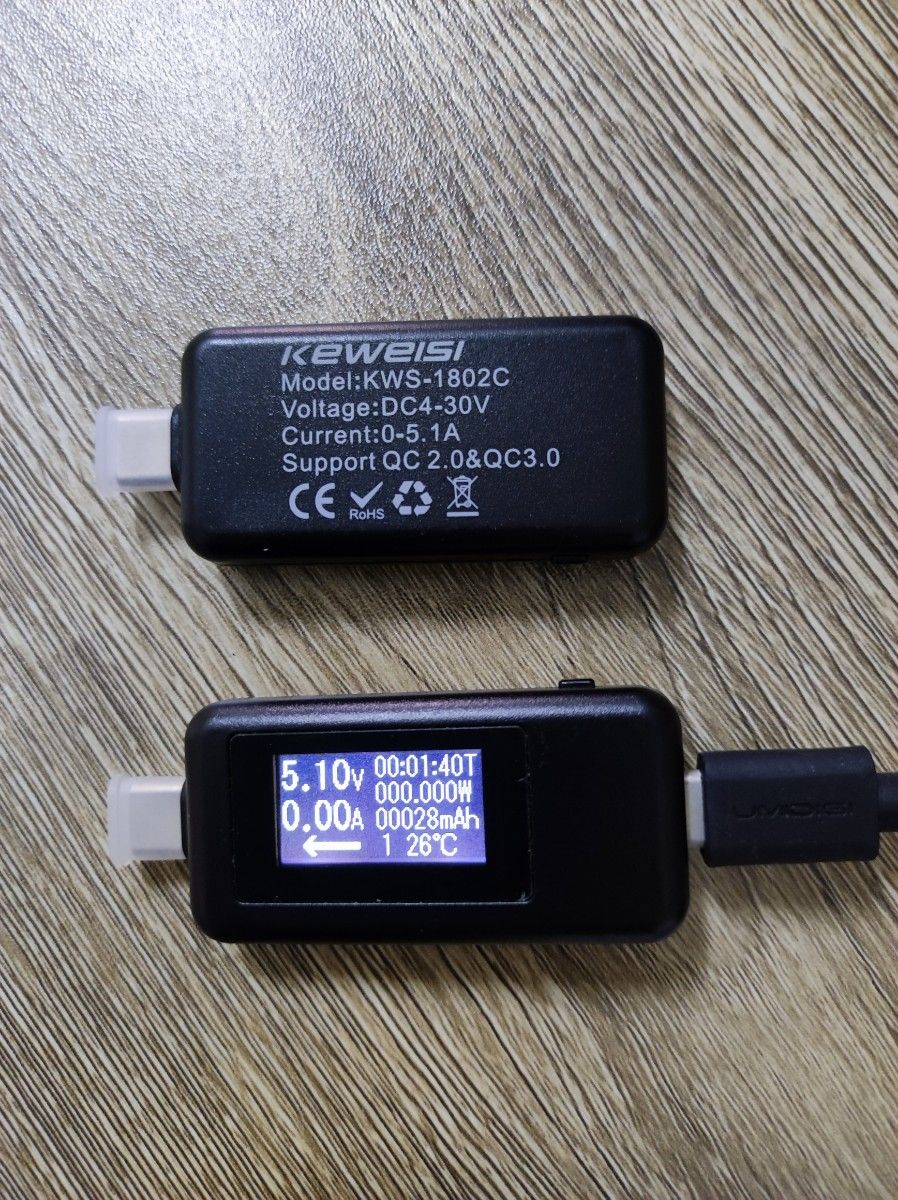 USBチェッカー TYPE-C 用 ２個セット