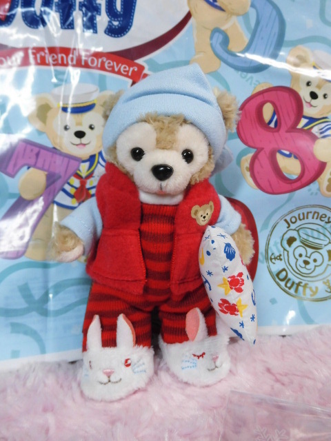 ダッフィー シェリーメイ ぬいぐるみバッジ　ストラップ　5点　新品 未使用 2015 Journeys with Duffy ディズニーシー_画像3