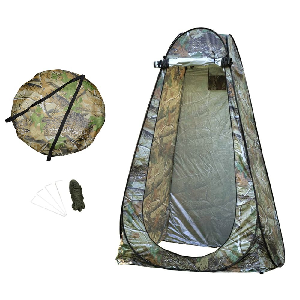 ポップアップテント 着替え用 ワンタッチ設営 収納バッグ付き [ リアルツリー / 小 ] ワンタッチテント 簡易テントの画像1