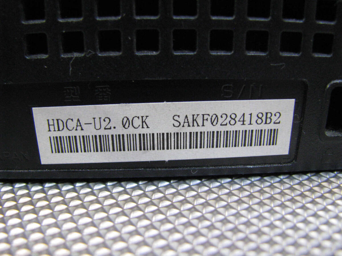★中古品★I-O DATA アイ・オー・データ USB接続型 外付ハードディスク HDCA-U2.0CK 2TB 外付HDD_画像3