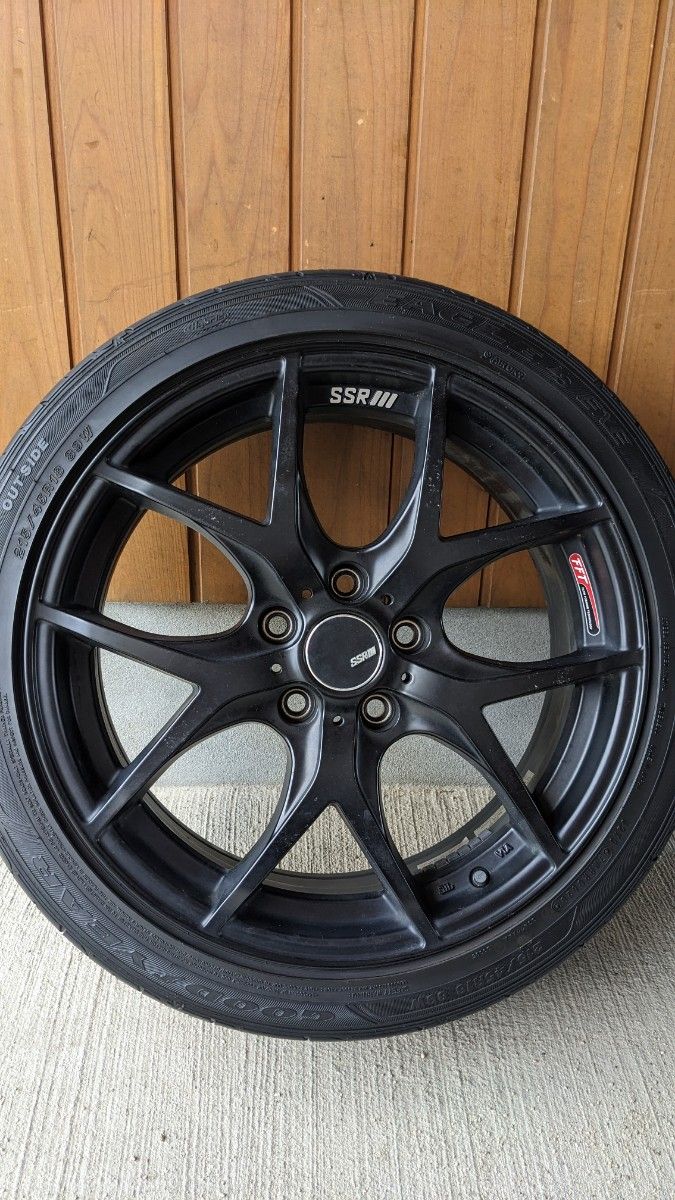 SSR GTV03  マットブラック 18インチ 4本 夏用タイヤセット