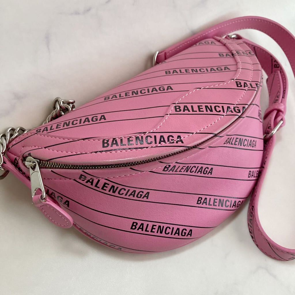 【レア】バレンシアガ ボディバッグ ベルトバッグ 565510 BALENCIAGA　チェーンショルダー　スーベニア レザー_画像1