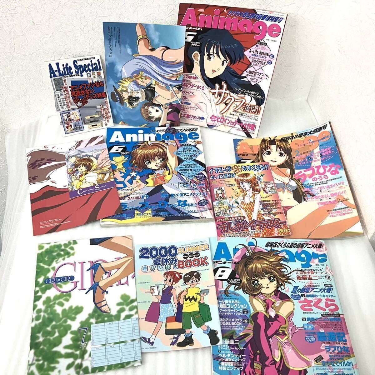 計12冊 アニメージュ 2000年1月〜12月 無限のリヴァイアス フリクリ サクラ大戦 カードキャプターさくら ラブひな 幻想魔伝最遊記 犬夜叉_画像9