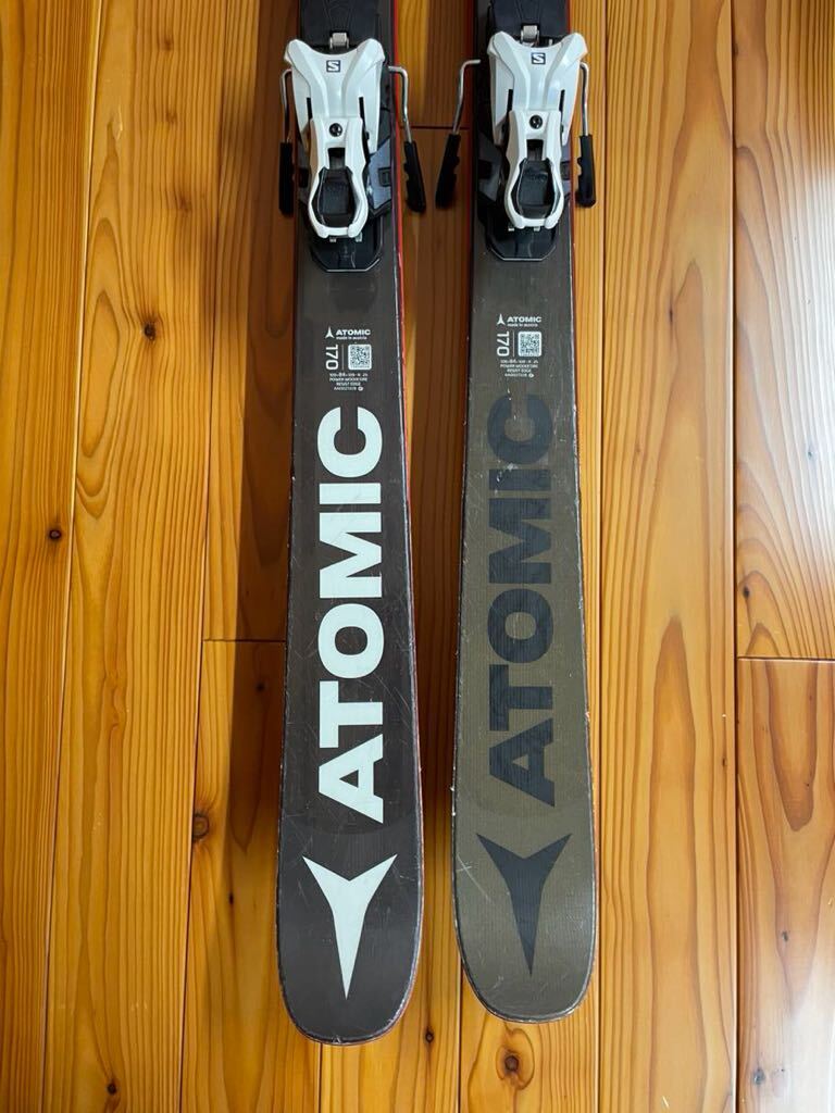 アトミック PUNX7 170cm サロモンWARDEN MNC 13 ビンディング フリースタイル ツインチップ スキー チューンナップ済 滑走面良好 手渡し可_画像3