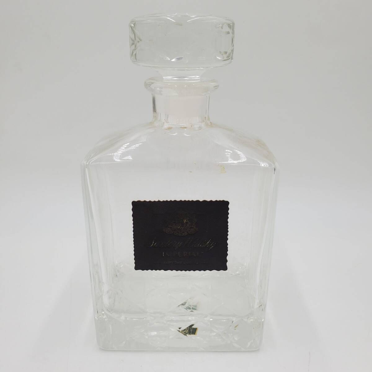 希少 サントリーインペリアル カガミクリスタル 空瓶 アンティーク ヴィンテージの画像2