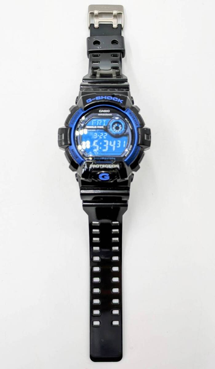 【稼働品】G-SHOCK G-8900A 3285 CASIO SHOCK RESIST ショックレジスト/耐衝撃構造 防水 デジタル腕時計 カシオ ブラック ブルーの画像6