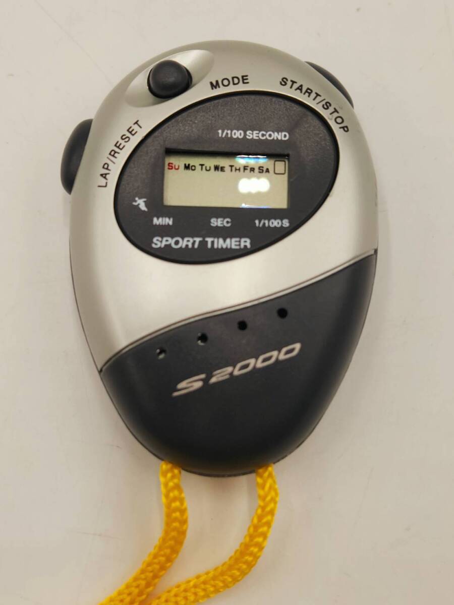 ストップウォッチ SPORT TIMER スポーツタイマー スポーツ 陸上 タイマー メモ付き 箱付 動作未確認_画像2