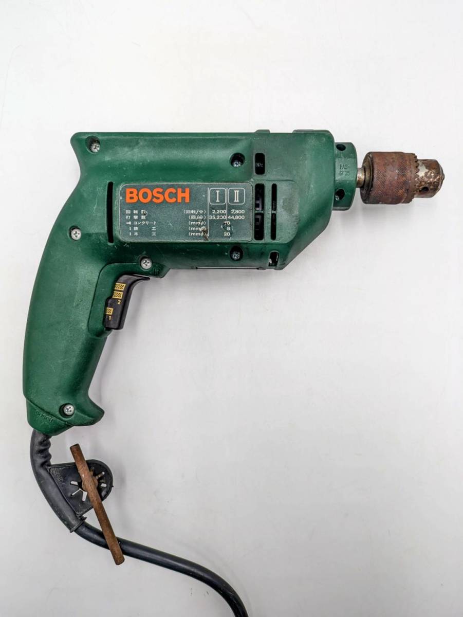  BOSCH ボッシュ 10mm 振動ドリル 100V PSB 400-2 消費電力400W 50-60Hz 電気ドリル 有線 ドリル 通電確認済 の画像2
