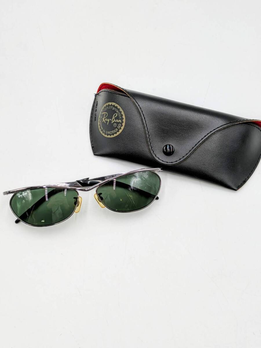 廃盤 希少 RayBan レイバン RB3235 004/6 59□15-135ガンメタフレーム シルバー イタリア メガネ サングラス ケース付き _画像10