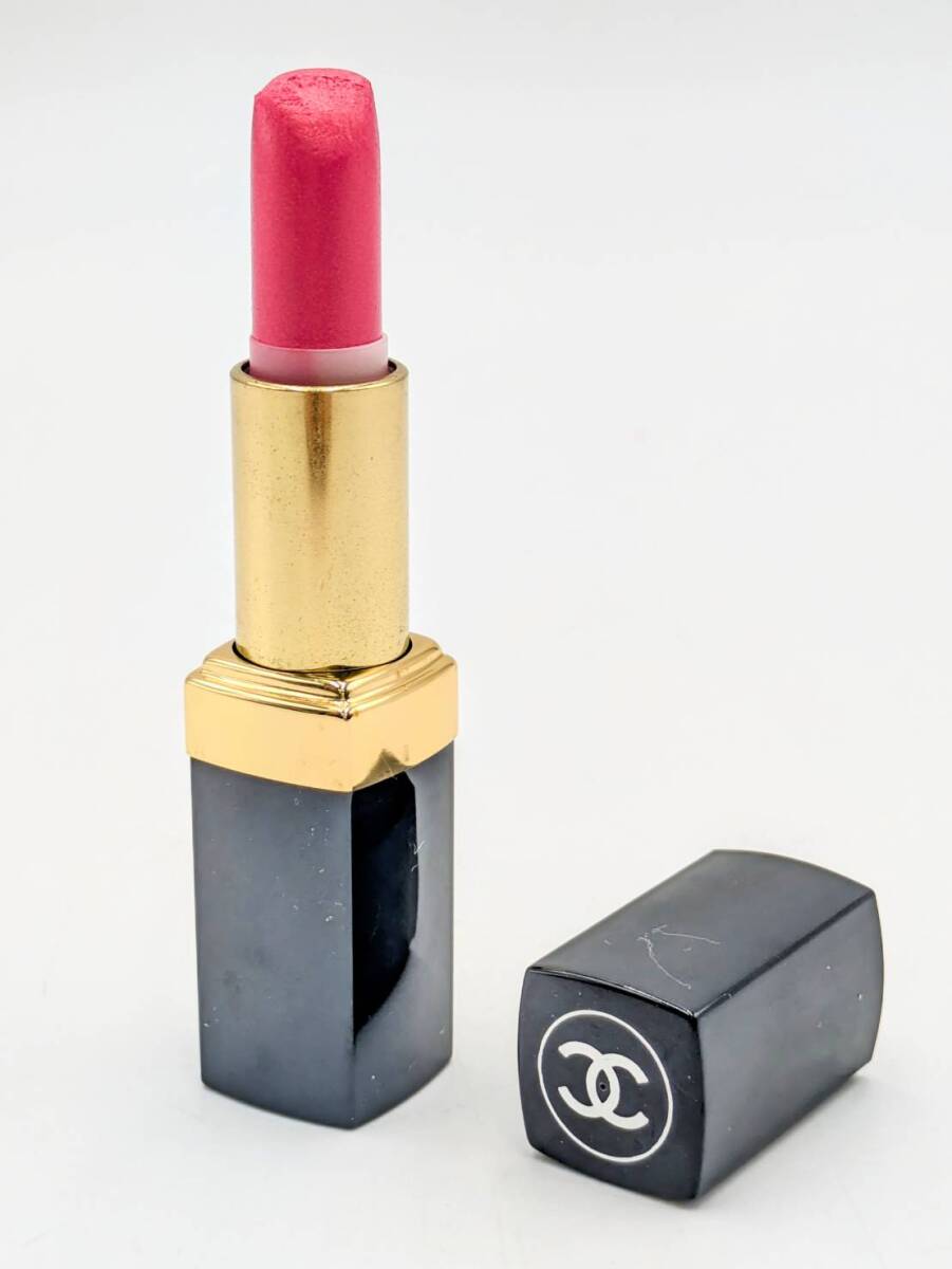 CHANEL 44 ROSE FRELE 16 ROSE ESCALE シャネル 口紅 2セット リップ ルージュ ア レーヴル リップスティック 化粧品 中古_画像4