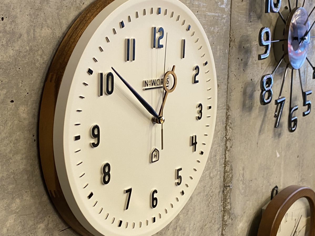 Marine Wall Clock(検索 北欧ビンテージ,フレンチ,ミッドセンチュリー,イームズ,50's,60's,スペースエイジ,レジン,陶器,カリフォルニア_画像3