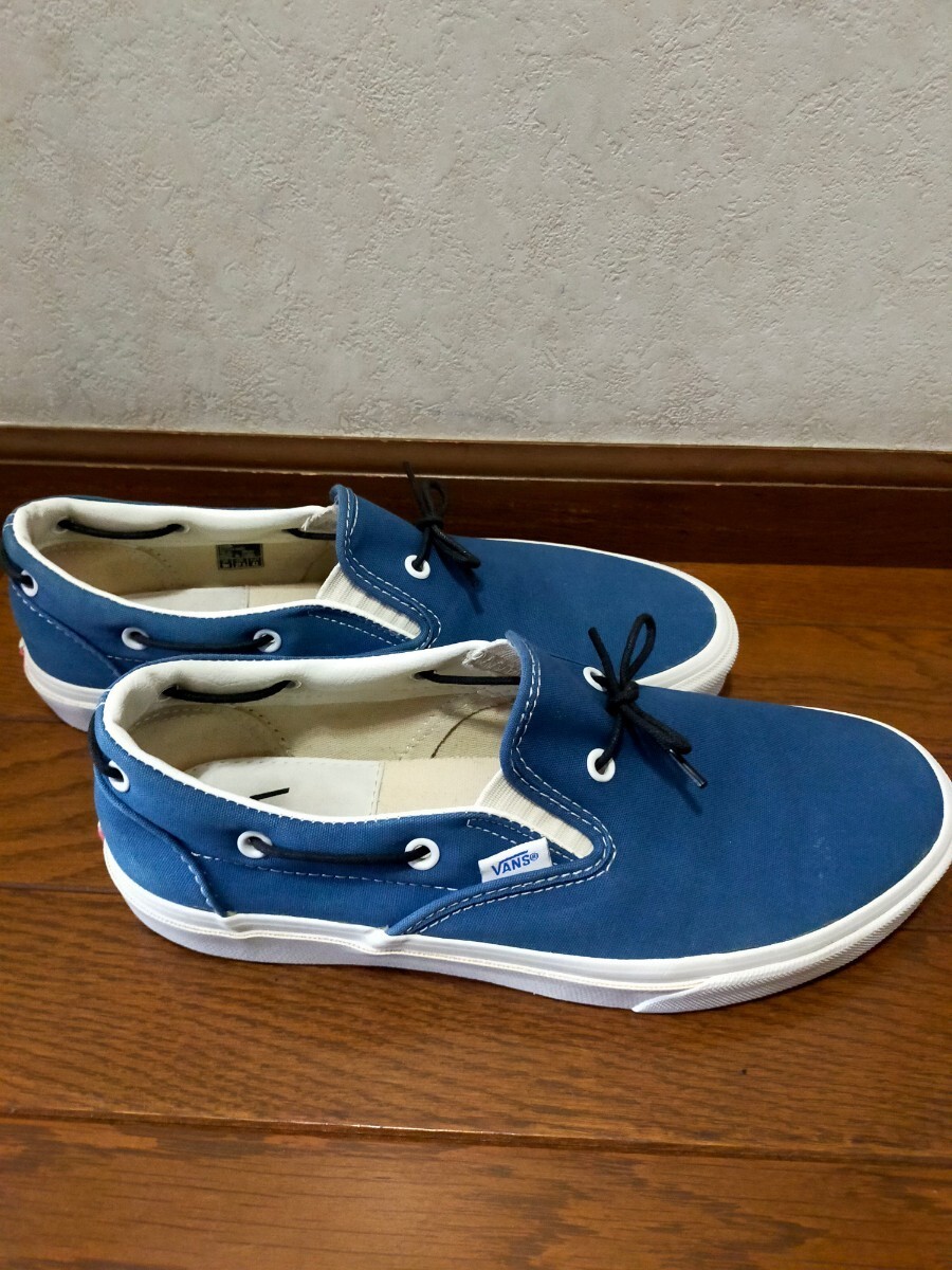 バンズスリッポン　ブルー　27.5cm VANS スニーカー_画像4