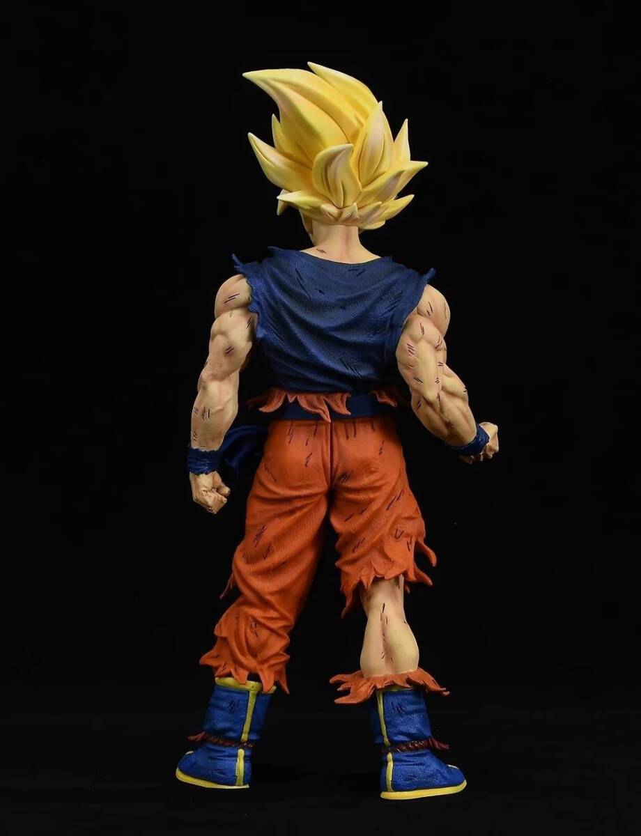 ■ ドラゴンボール ☆【初超 孫悟空 】■ 約43cm 2.6kg 海外限定 漫画風 箱なし_画像5