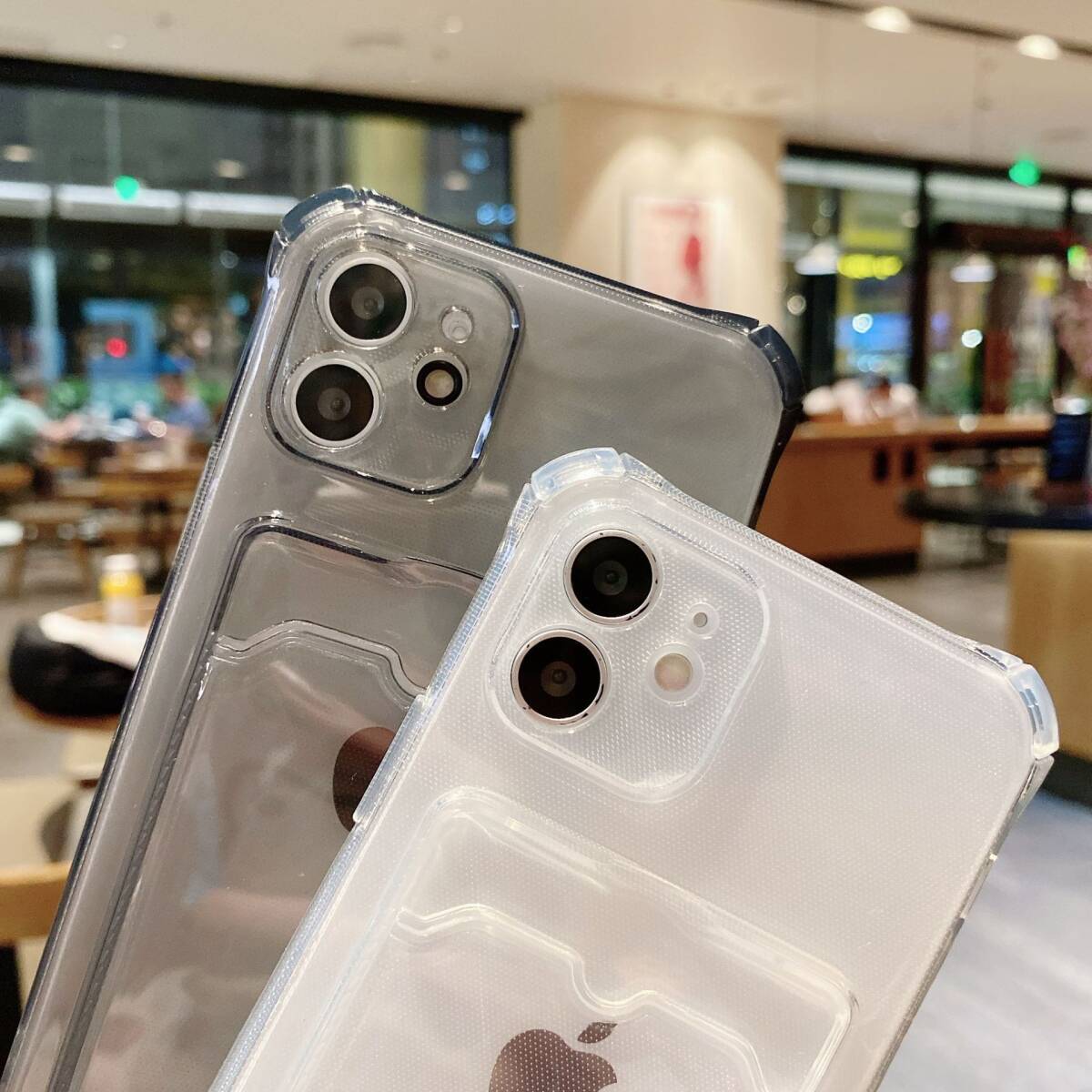 iphone14ケース カーバー TPU 可愛　お洒落　韓国　　軽量 ケース 耐衝撃 透明　黒1_画像4