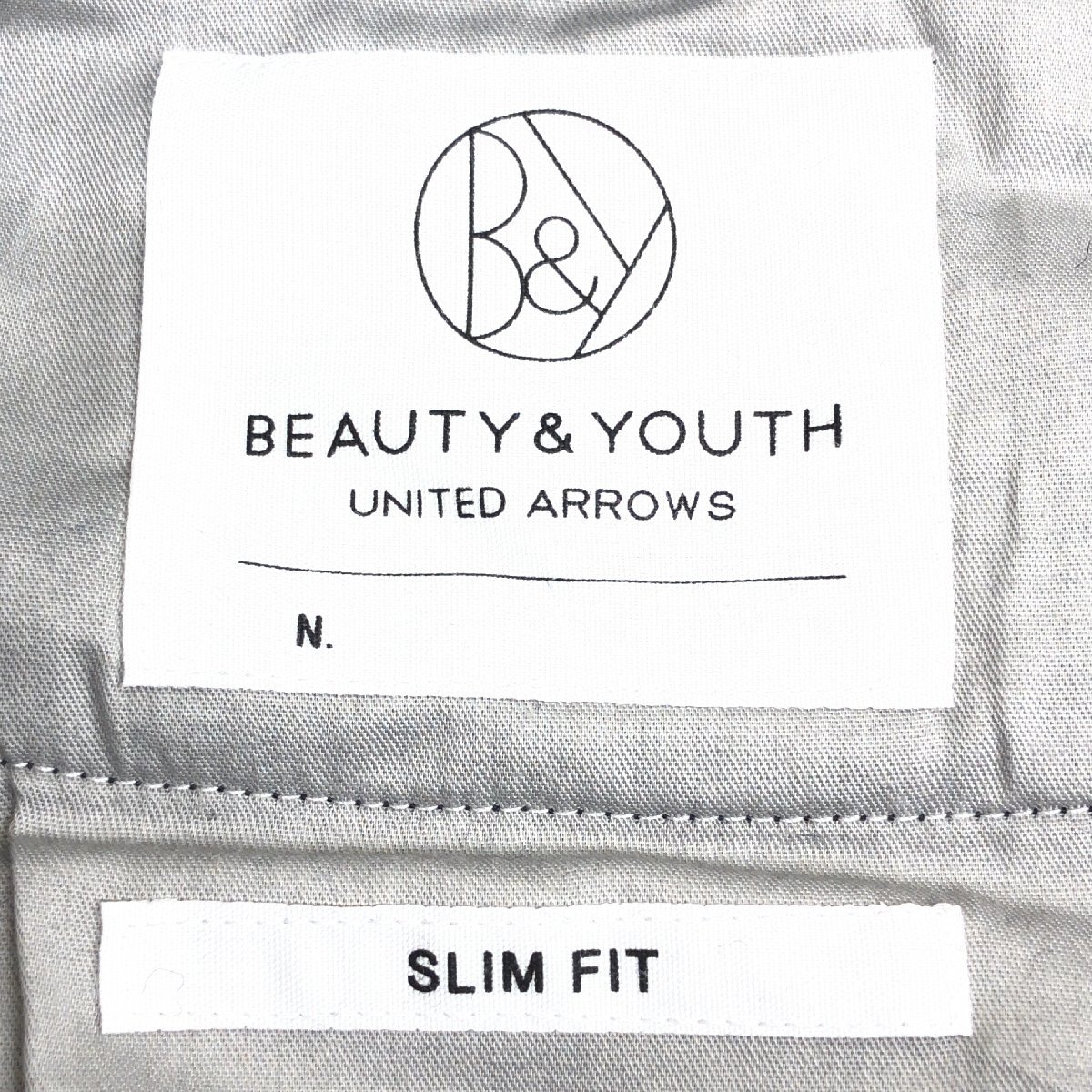 B&Y UNITED ARROWS ユナイテッドアローズ ストレッチ スリムフィット ウール パンツ M w80 濃紺 ネイビー カジュアル 国内正規品 メンズの画像3