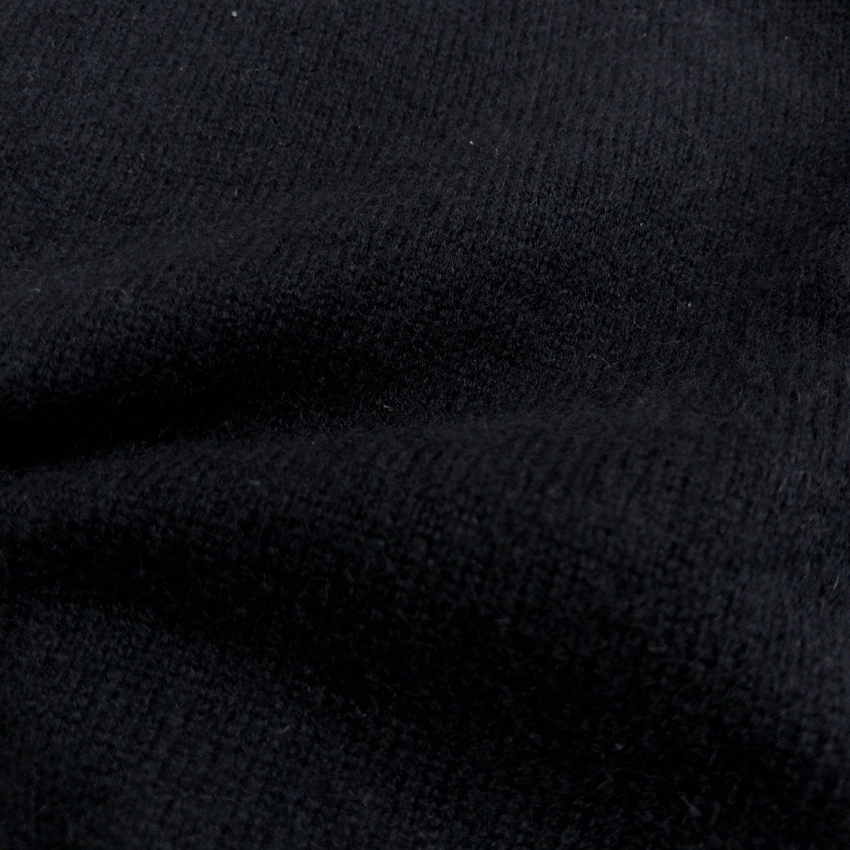 Spick&Span スピック&スパン 《繊維の宝石》上質 カシミヤ100% ニット セーター F 黒 ブラック 七分袖 国内正規品 レディース カシミア_画像6