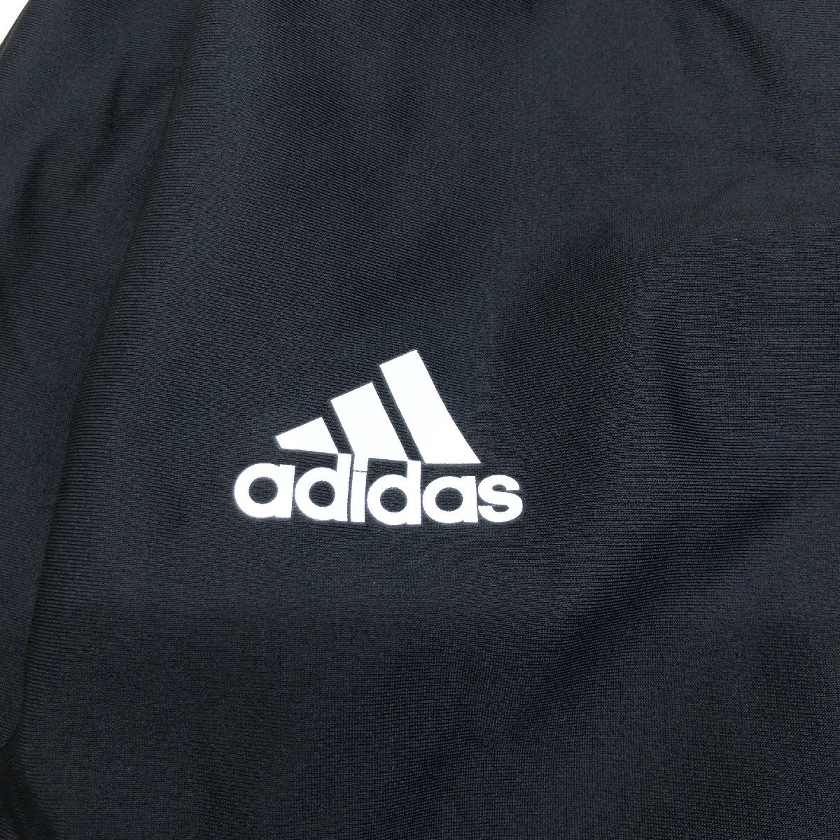  прекрасный товар adidas Adidas . вода скорость . dry с высоким воротником стрейч тренировка внутренний рубашка S чёрный черный сделано в Японии long T футболка 