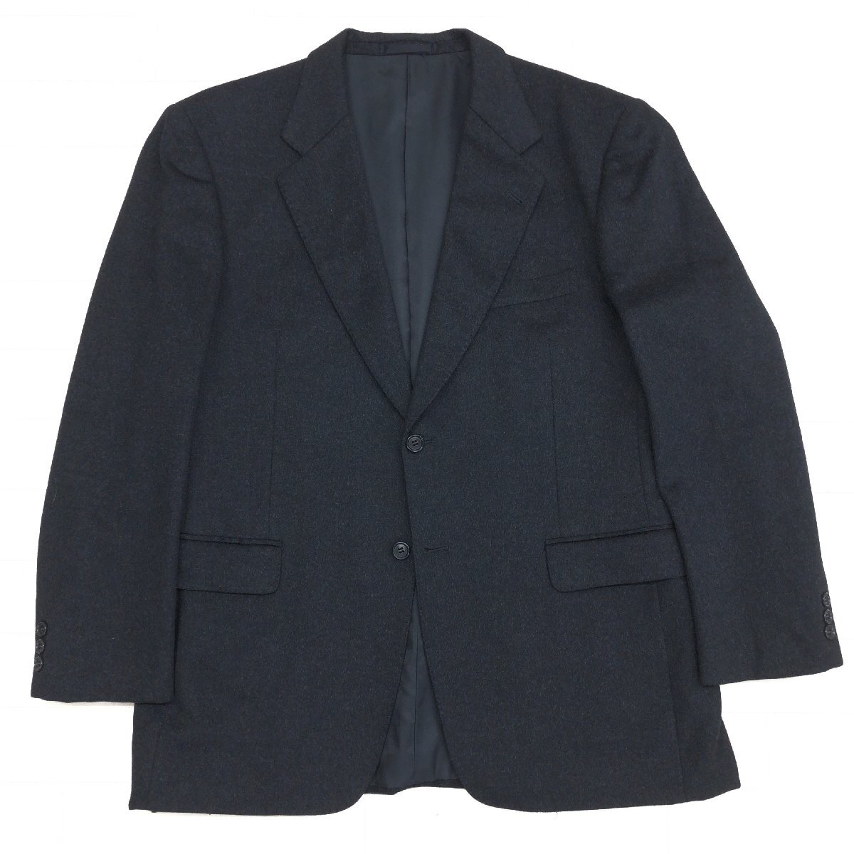 ●Cashmere100% Suit Jacket 高級カシミヤ100% スーツジャケット 98AB6(XL相当) テーラードジャケット ブレザー 特大 大きいサイズ 2L LL_画像1