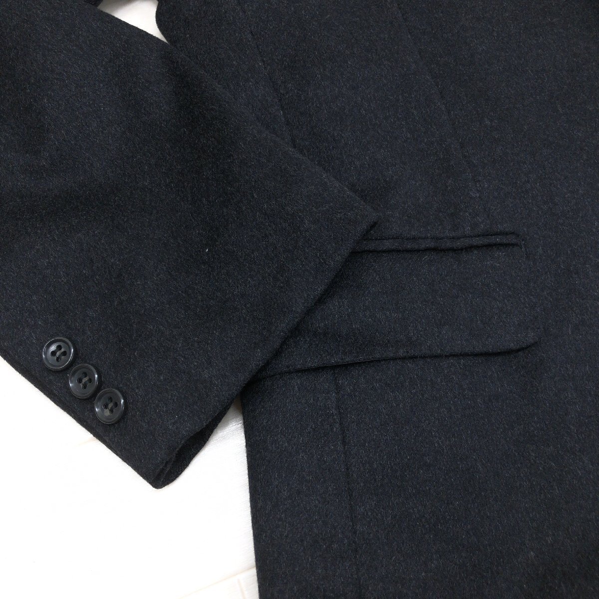 ●Cashmere100% Suit Jacket 高級カシミヤ100% スーツジャケット 98AB6(XL相当) テーラードジャケット ブレザー 特大 大きいサイズ 2L LL_画像6