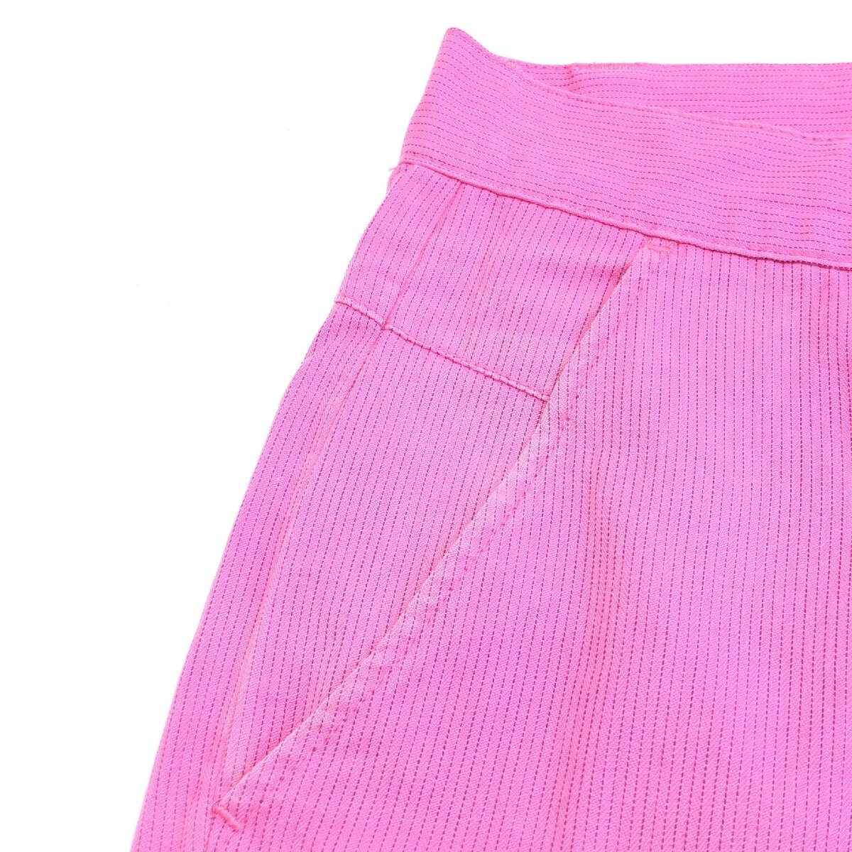 OAKLEY オークリー ロゴ刺繍 ストライプ ゴルフパンツ 30 w76 ピンク スラックス ゴルフウェア 国内正規品 メンズ 紳士_画像9
